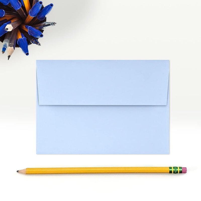 LUXPaper 4Bar A1 Invitation Envelopes | Peel & Press | 3 5/8" x 5 1/8" | Baby Blue | 80lb. Text | 50 Qty - Image 4